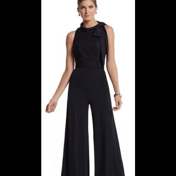 Black lace halter jumper