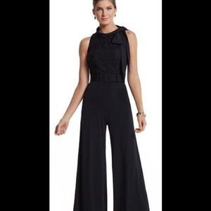 Black lace halter jumper