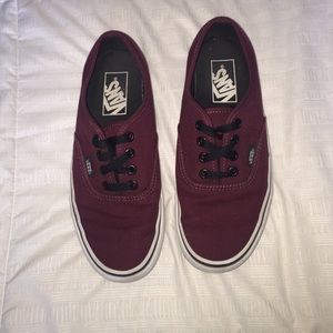 Maroon vans