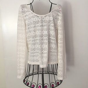 *NEW* American Eagle Lace Knit Crop Top size XL