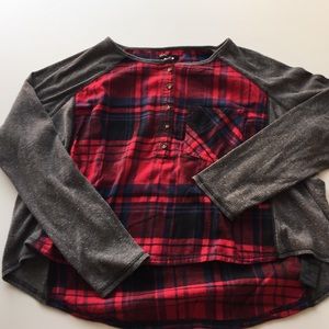 Flannel sweater