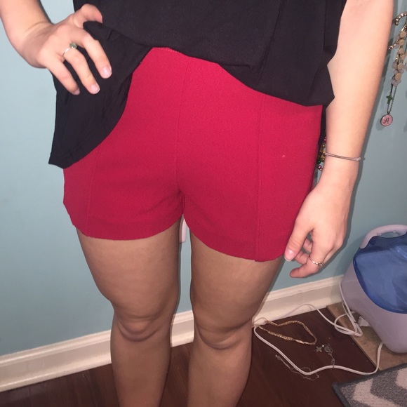 red high waisted shorts!!!