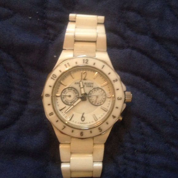 Ann Klein white ceramic watch