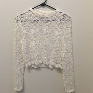 Lace crop top