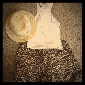 Leopard print shorts