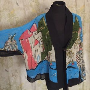 City Landscape Silk Tunic