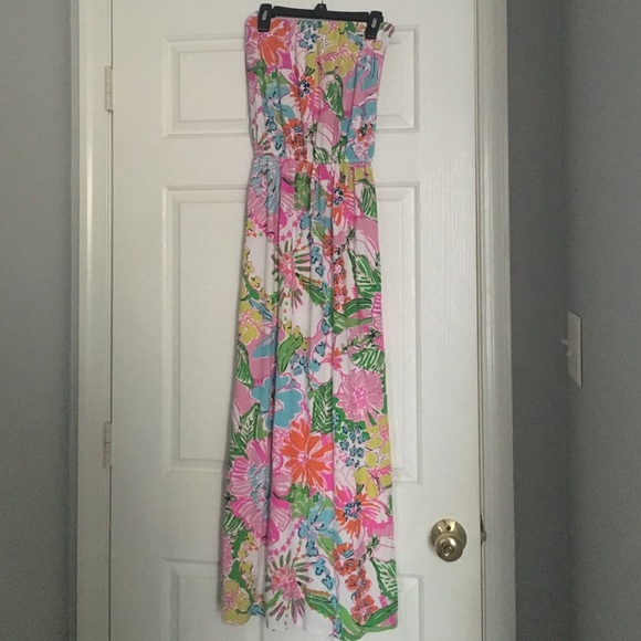 Lilly Pulitzer Strapless Maxi Dress