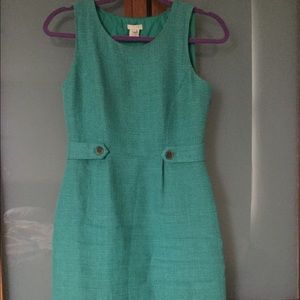 Above the knee, linen shapely dress