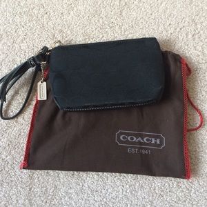 Black Coach wristlet