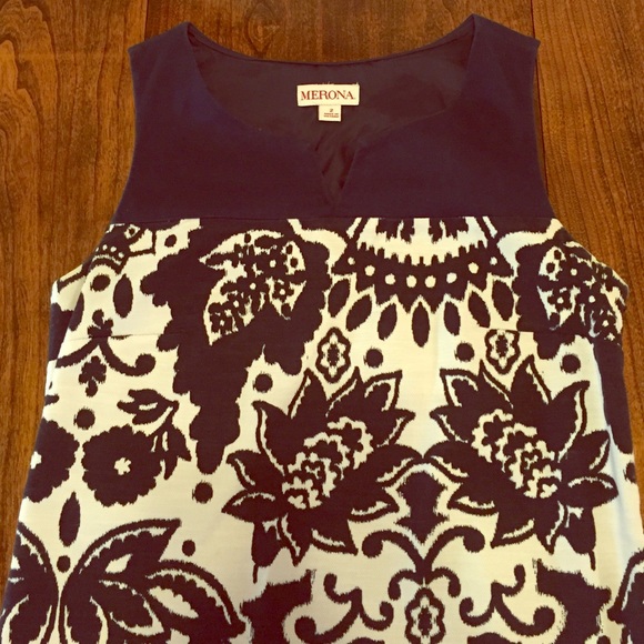 Merona printed shift dress D032 - Picture 1 of 4