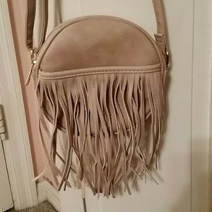 Fringe circle purse