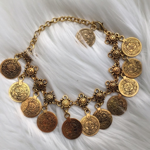Boho coin Anklet and bracelet - Picture 4 of 4