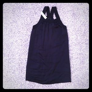 NWT Theory navy racer back shift dress