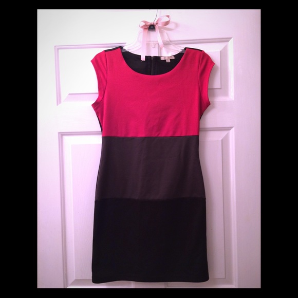 Red Stripe Short Dress