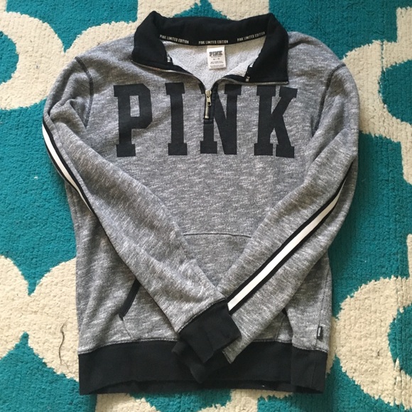 ⛔️SOLD⛔️LIMITED EDITION PINK quarter zip - Picture 1 of 4