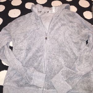 Large gap body velour sweatshirt