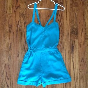 BCBGeneration Teal Romper