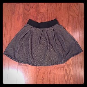 Black and White Shift Skirt