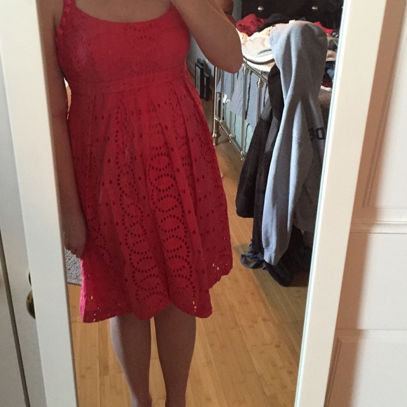 Pink spring dress