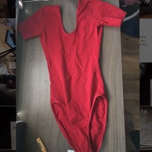 American Apparel Red Bodysuit