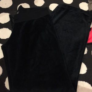 Large velour pants