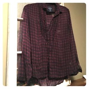 American eagle sheer shirt