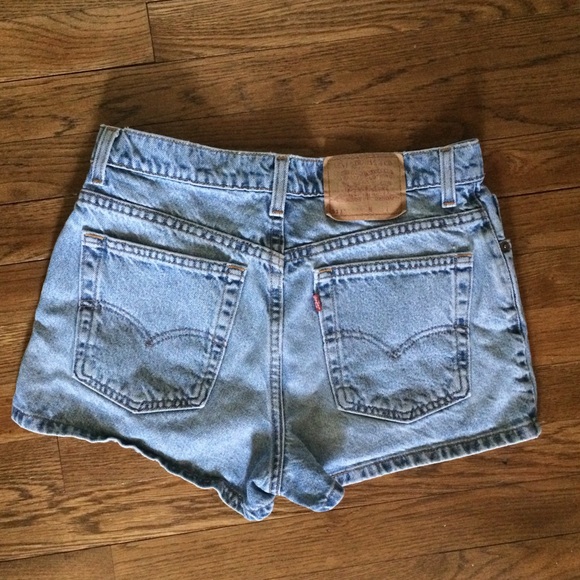Levis Slim Fit Jean Shorts Sz 11 / 32 High Waist
