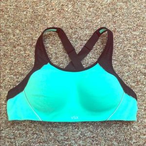Blue Victoria's Secret 36B padded sports bra