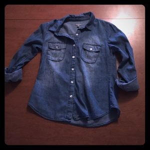 Charlotte Russe Western Chambray Shirt