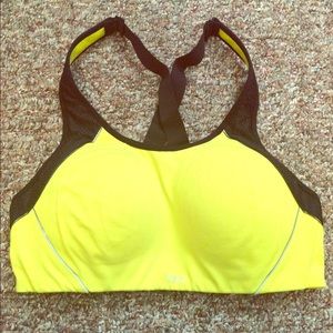 Yellow Victoria's Secret 36C padded sports bra