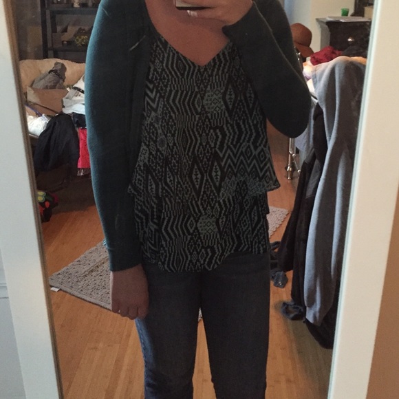 Old navy teal sweater.