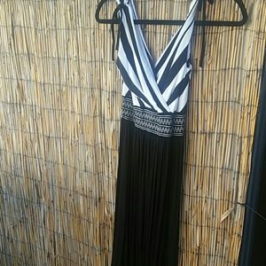 Black and White Maxi Dress