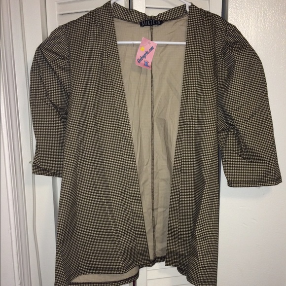 Houndstooth print jacket NEVER WORN