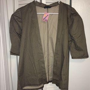 Houndstooth print jacket NEVER WORN