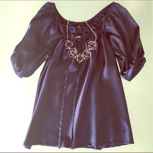 NWOT Navy Blouse by Nelli
