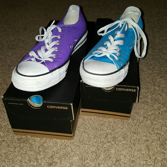 Converse (blue and purple)