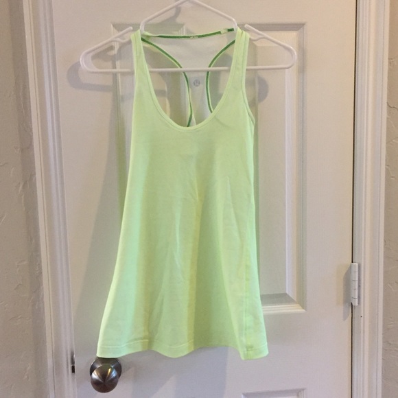 Lululemon racerback neon polka dot