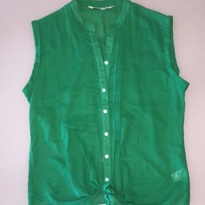 Green Shirt. Linen Fabric!