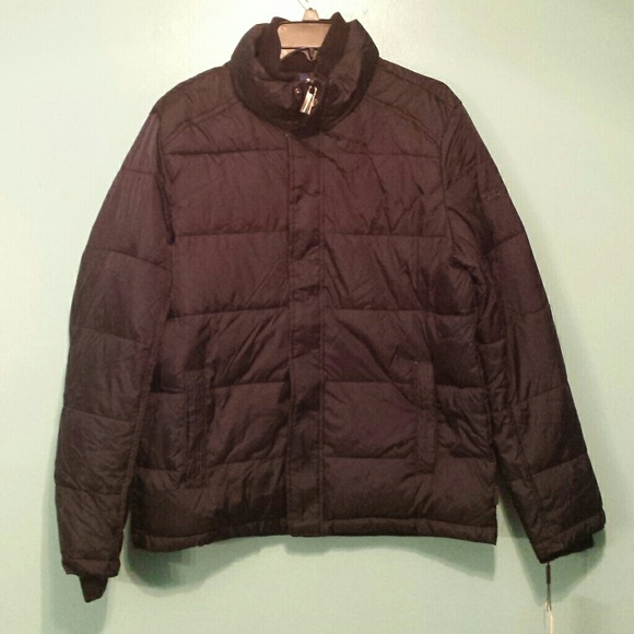 Calvin Klein Coat Puffy Coat Brown Medium - Picture 1 of 4