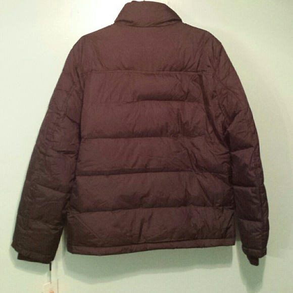 Calvin Klein Coat Puffy Coat Brown Medium - Picture 4 of 4