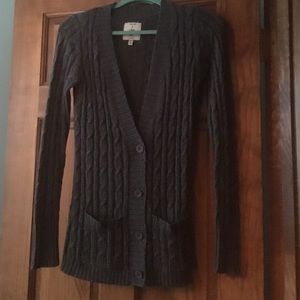 Long Dark Grey Cardigan
