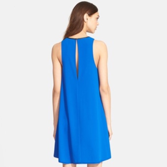 SOLD 😁ALEXANDER WANG Leather Trim Trapeze Crepe - Picture 2 of 3