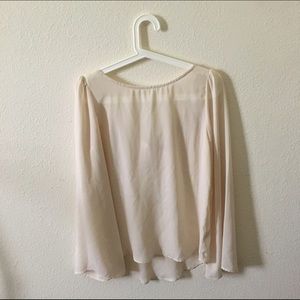 Sheer flowy top