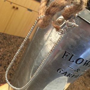 Ralph Lauren Sterling and Copper BB Necklace