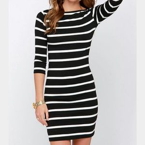 Black and white dress