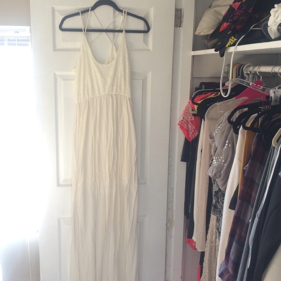 Long white summer maxi