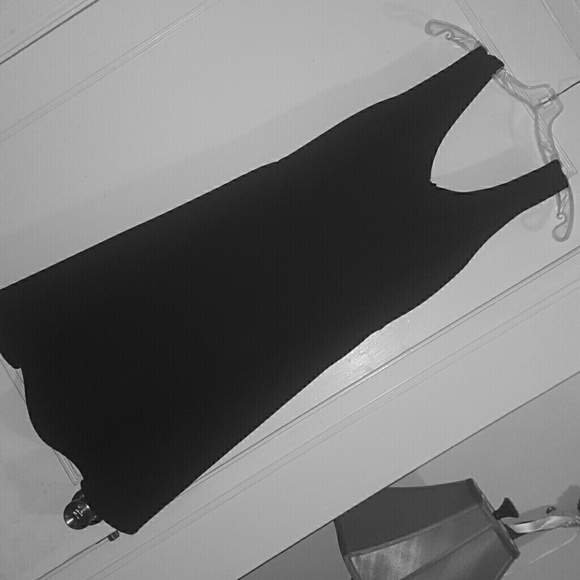 Forever 21 black fit and flare dress XL