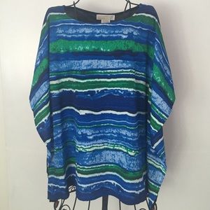 *NEW* Michael Kors Green & Blue Top Size XL