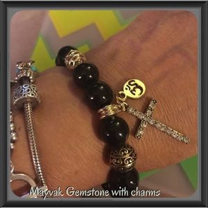 Mayva K gemstone charm bracelet#51