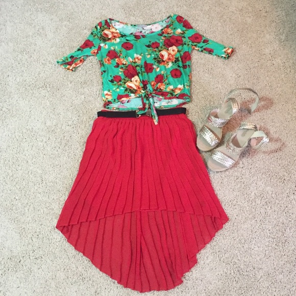 Floral crop top